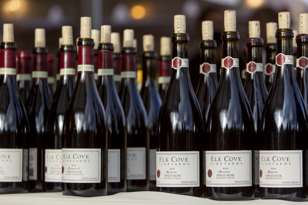bottles of Reserve and Roosevelt Pinot Noir
